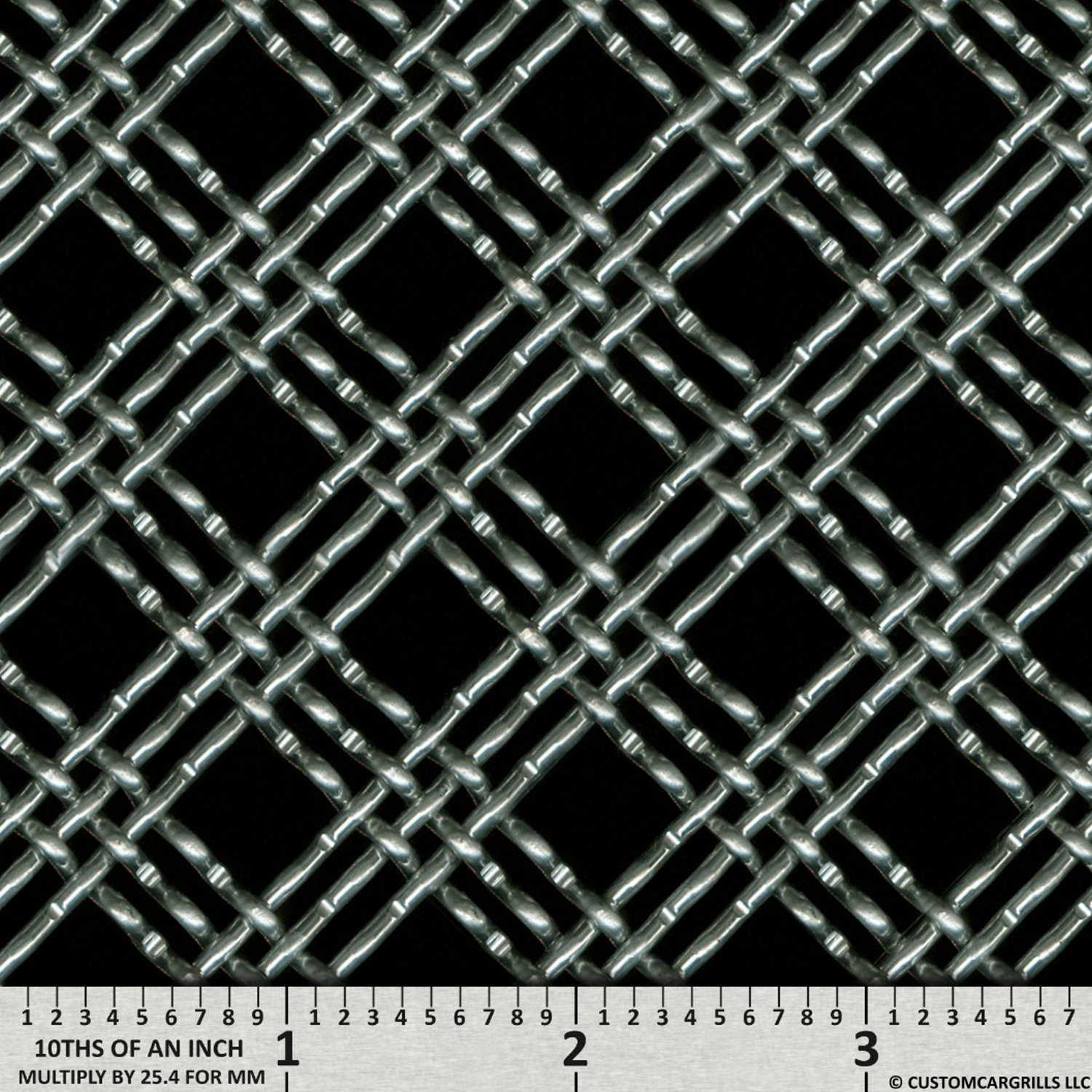 6in. x 36in. Aluminum Triple Woven Wire Grill Mesh Sheets - Silver